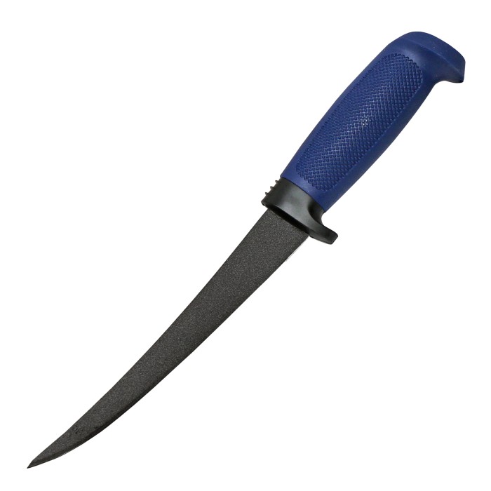 MARTTIINI Oy Filleting Knife "Martef Filleting Knife 15" Handle blue Leather sheath